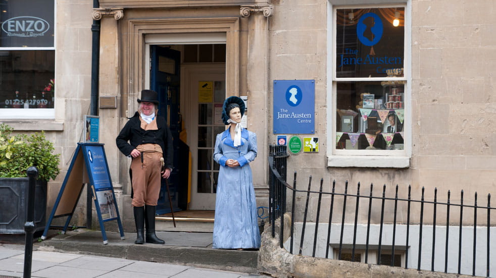 The Jane Austen Centre can be found right in the middle of Bath